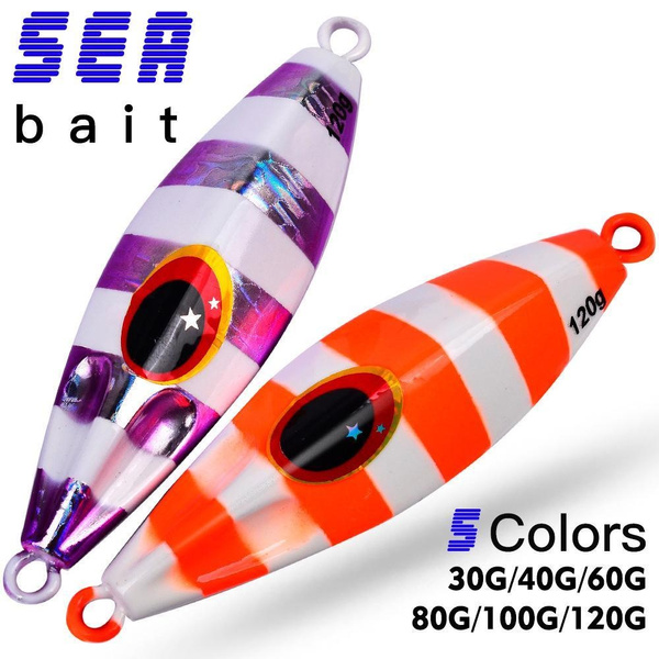 30/40/60/80/100/120g casting jig fishing metal jig slow pitch jigging