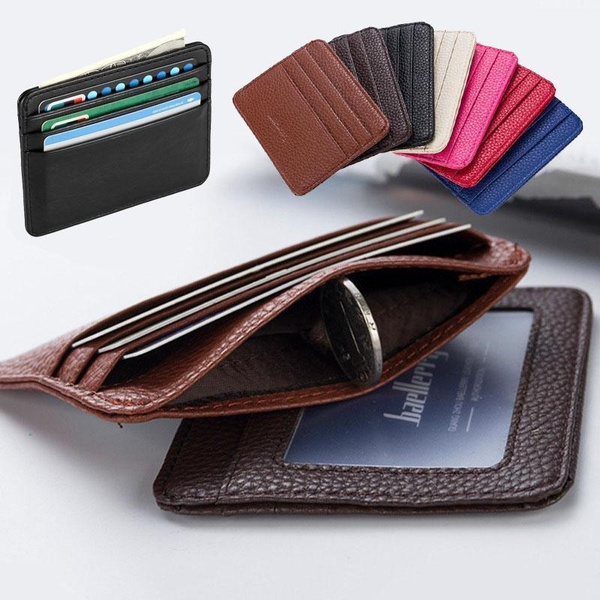 Fashion Ultra Slim Front Pocket Wallet Mens Wallet with 5 Card Slots