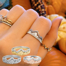 Couple Rings, Mountain, mountainring, wedding ring