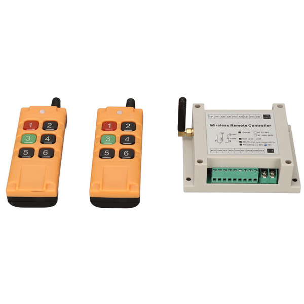 6 Channel Wireless Controller 433MHz Receiver DC12V with Relay for ...