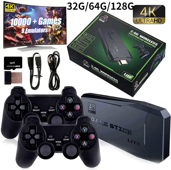 Video Game Console 64g/32g Stick Lite 4k Console Built-in 10000 Games