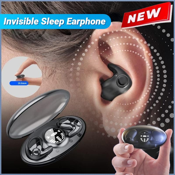 2023 New Invisible Sleep Wireless Earphone with Charging Case