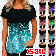 Summer, summer t-shirts, Plus size top, short sleeves