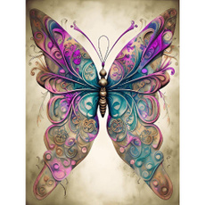 butterfly, art, DIAMOND, Wall Art