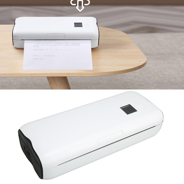 A4 Portable Thermal Printer 210mm Bluetooth4.0 203DPI Clear Printing  Portable Printer for Homes Office Shop 100‑240V
