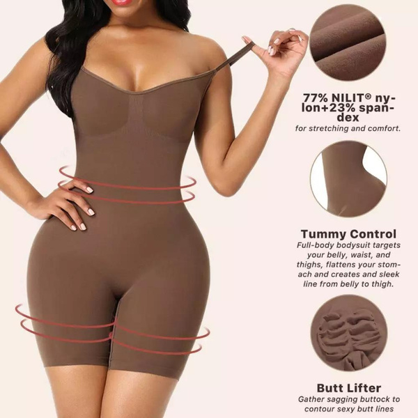 Ultra Comfortable Women Sexy Full Body Shaper Seamless Firm Control Waist  Underbust Slimming Bodysuit Full Body Shapewear