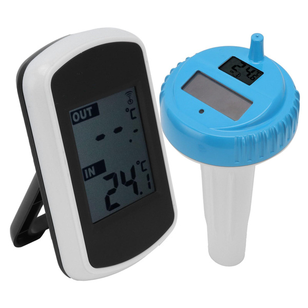 Floating Solar Wireless Thermometer Waterproof Swimming Pool Water ...