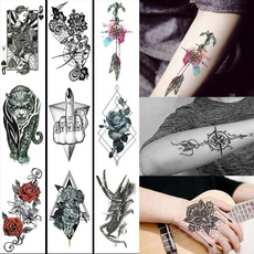 tattoo, Flowers, temporarytattoosticker, Waterproof
