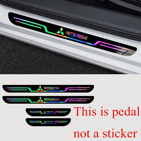 Car LED Logo Car Door Sill Lights, Adsorption Installed Real