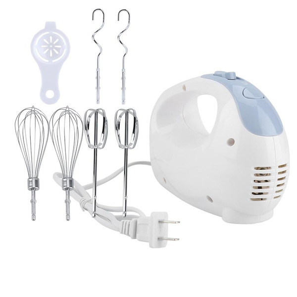 Eggbeater, Milk Frother, Electric Hand Held Whisk 5 Speed Cream Mixer Baking Cake Tools 100W