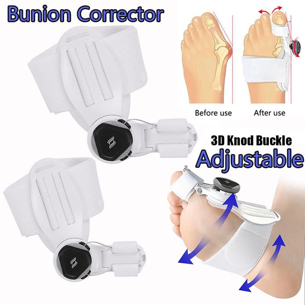 Adjustable Bunion Corrector Splint Toe Straightener with Knob Hallux