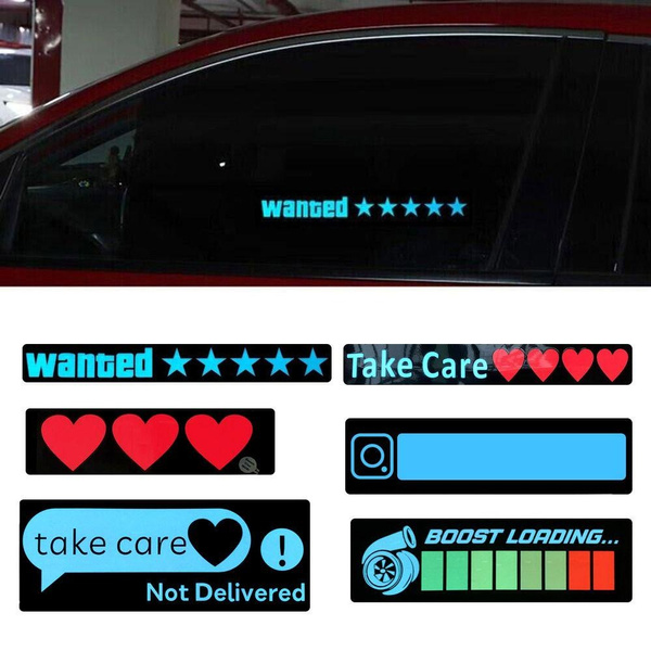 Auto/Moto Electric Decoration Sticker Various Styles LED Car Sticker