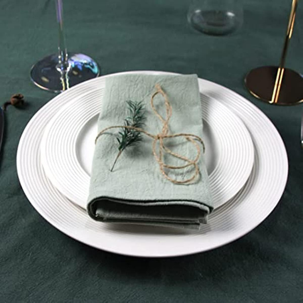 Cloth Dinner Napkins for Wedding, Rustic Wedding Napkins, Cotton