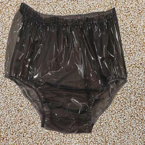Adult Size PVC Plastic Pants ABDL Adult Baby Diaper Pants Cover ...