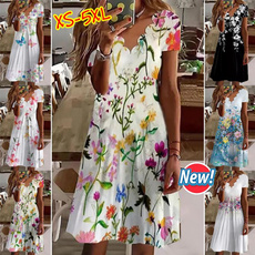 Summer, Plus Size, white dresses, Dress