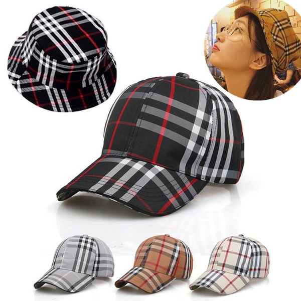 2023 New Fashion Stripe Printing Cotton Baseball Cap Bucket Hat Men and