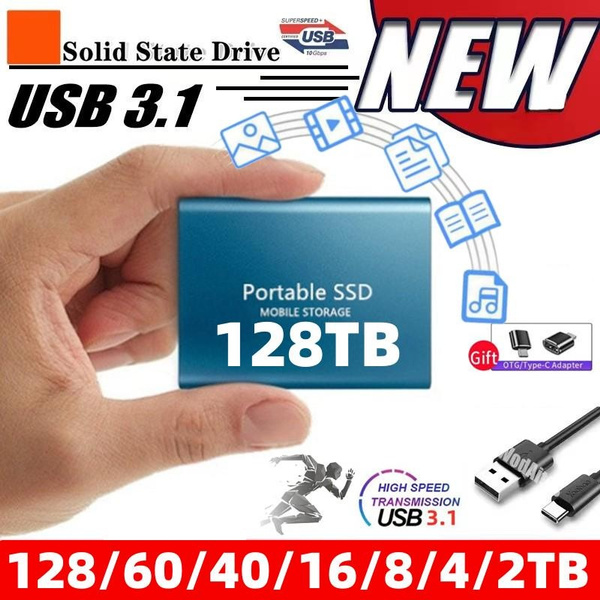 2TB/4TB/8TB/16TB/40TB/60TB/128TB External Hard Drive USB3.1 External