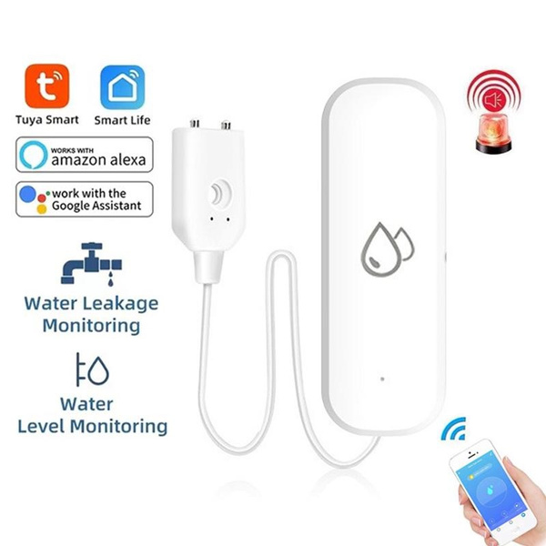 1PC Tuya Smart Life Water Leakage Alarm WiFi Leak Sensor Detector Flood ...