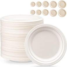 Plates, bagasseplate, compostableplate, kitchengadget