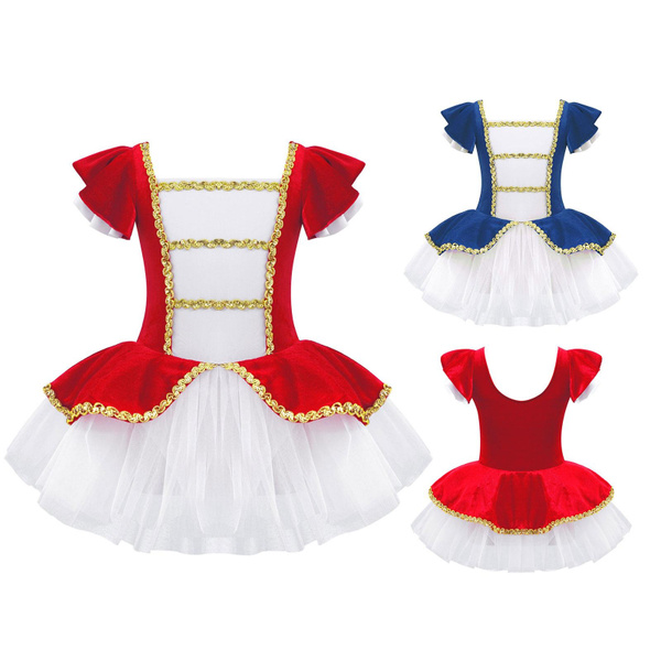Dress Carnival Little Girl Princess Tutu Leotard Short Sleeve Leotard