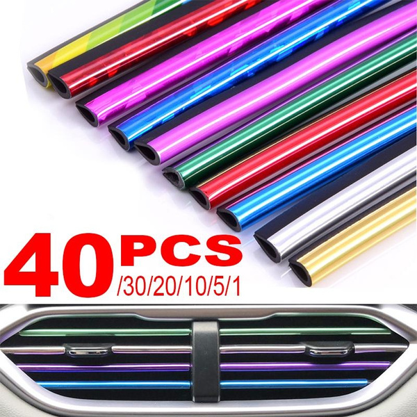 Car Air Conditioner Vent Outlet Trim Car Trim Strip Auto Interior DIY U
