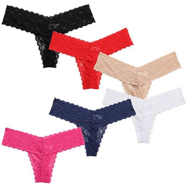 Women's Lace Briefs SeamlessIce Silk Underpants Comfortable Panties ...