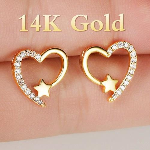 Buy Beautiful Daily Wear Pure Gold Plated Guaranteed Gold Design Small  Earrings