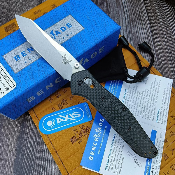 Hunter Benchmade 940 Osborne D2 Knife Carbon Fiber Handle Folding
