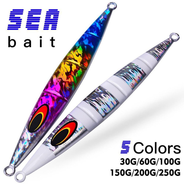 30/60/100/150/200/250g casting jig fishing metal jig slow pitch jigging