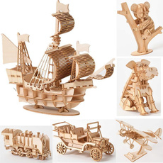 buildingblocktoy, Toy, Skeleton, woodenhandmademodel