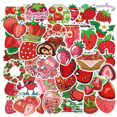 strawberrysticker, Car Sticker, helmetsticker, Stickers
