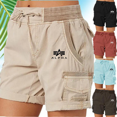 Summer, Beach Shorts, Waist, printed
