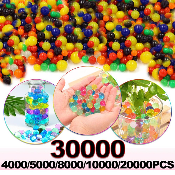 Pearl Shaped Crystal Soil Water Beads Color Elastic Water Absorption