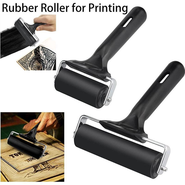 Rubber Roller Rubber Rollers Lino Print Paint Roller 6 Cm / 10 Cm