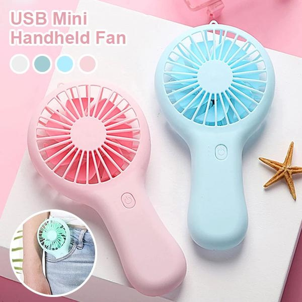 Handheld Mini Fan Portable USB Charging Convenient Creative Small Fans ...