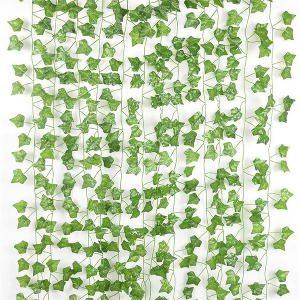 1/2/3/4/6/12Pcs 2.2 Meters Fake Ivy/Vines Leaves Artificial Ivy