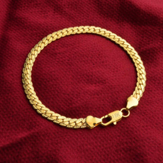 openbracelet, goldplated, 18k gold, Jewelry