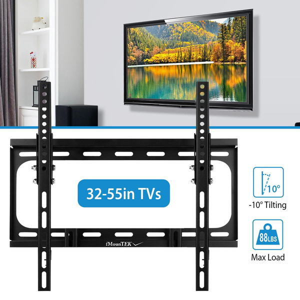 TV Wall Mount Tilt Dual Arm TV Mount Brackets Maximum VESA 400x400mm