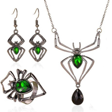 spidernecklaceset, Goth, gothicnecklaceset, Jewelry