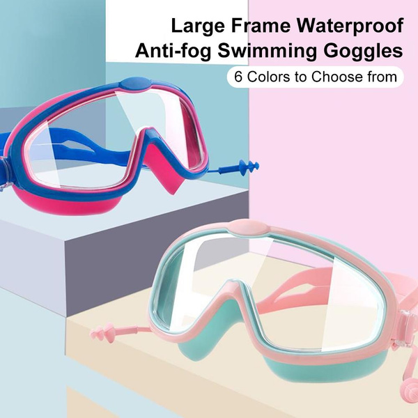 YLKJSWIM Kids Swim Goggles With Earplugs - Anti-Fog UV Protection No Leak Goggles