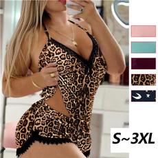 Lace, Leopard, Underwear, nightclothe