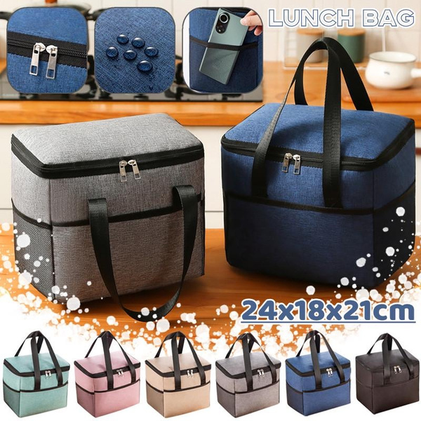 1pc Large Capacity Insulated Lunch Box And Bag For Women, Work