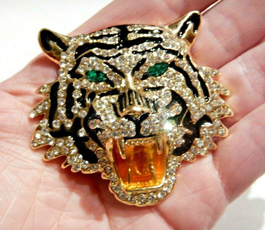 Tiger, Crystal, Pendant, Jewelry