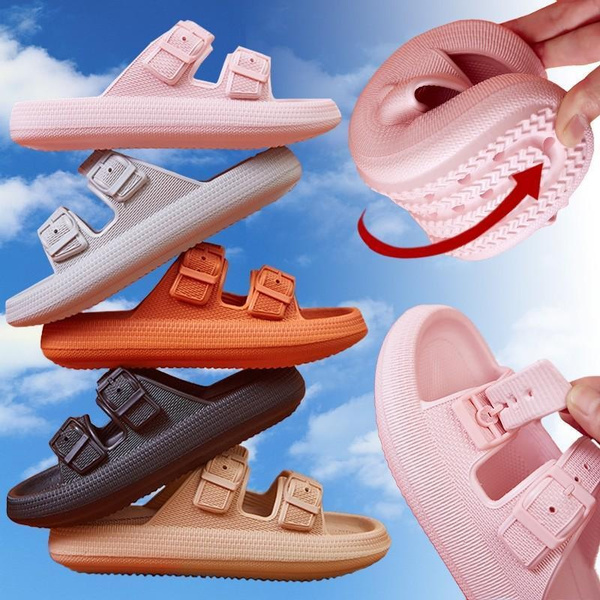 adidas Slide Massage Sandals in Pink | Lyst