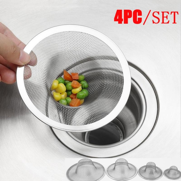 4pc/set Kitchen Sink Filter Vegetable Basin Filter Bathroom Sink Filter