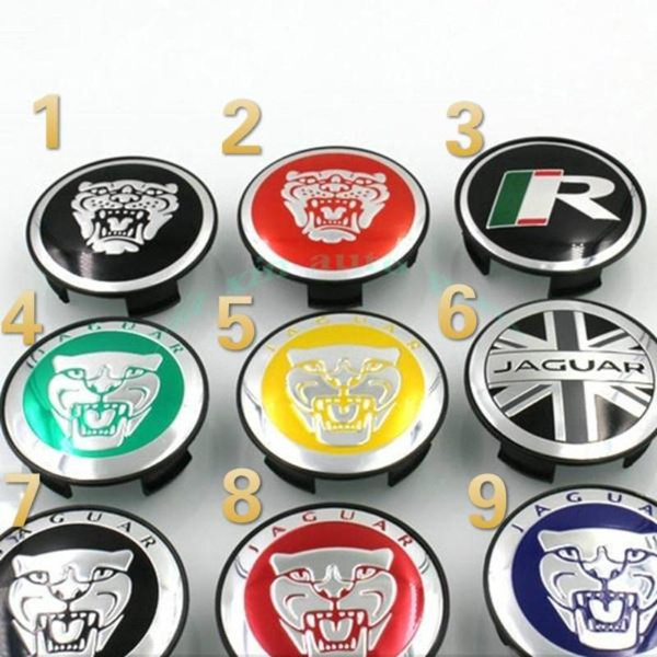 4 x 58mm 2-1/4'' Car Wheel Center Hub Caps Covers for Jaguar XK XF XJ ...