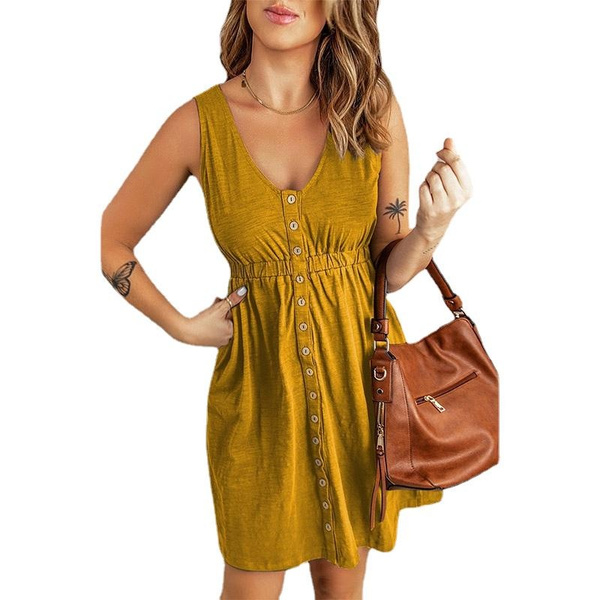 sachin and babi light blue dress Fit & Flare Sleeveless Linen-Blend Midi Dress