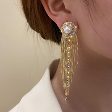 pendantearring, Jewelry, Pearl Earrings, pearls