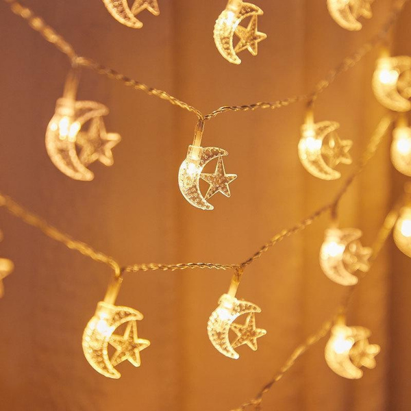 3M 20led Eid Mubarak Star Moon Led String Lights Ramadan Kareem ...
