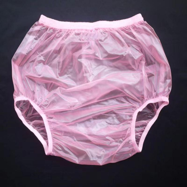 PVC Adult Diaper Cover Pants Plastic ABDL Adult Diaper Pants Cover ...